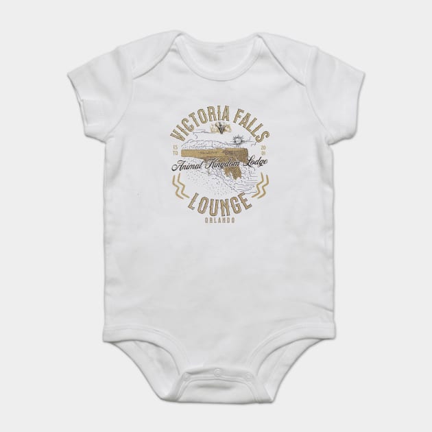 Victoria Falls Lounge at The Animal Kingdom Lodge Orlando Baby Bodysuit by Joaddo
